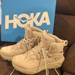 Hoka beige Hiking Boots